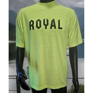 Royal Racing Core Jersey SS Neon Yellow MTB Cycling Shirt Men's Size L Quick Dry